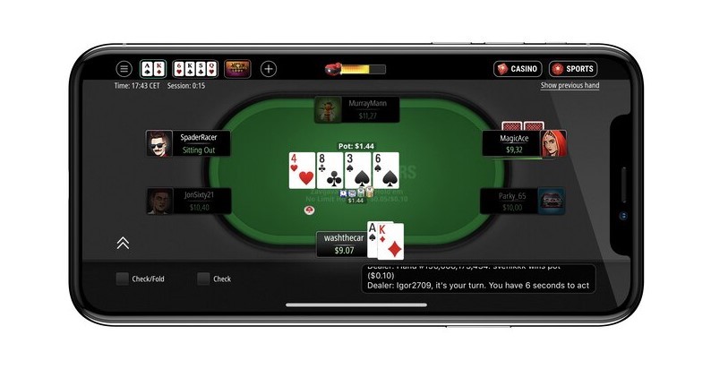 Aplicația Pokerstars