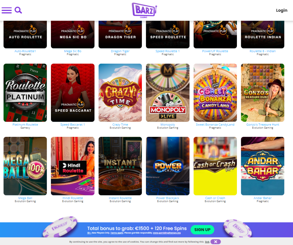 Barz Casino app